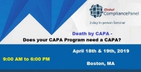 Death by CAPA - Does your CAPA Program need a CAPA?
