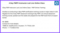 4 day pmp® classroom training