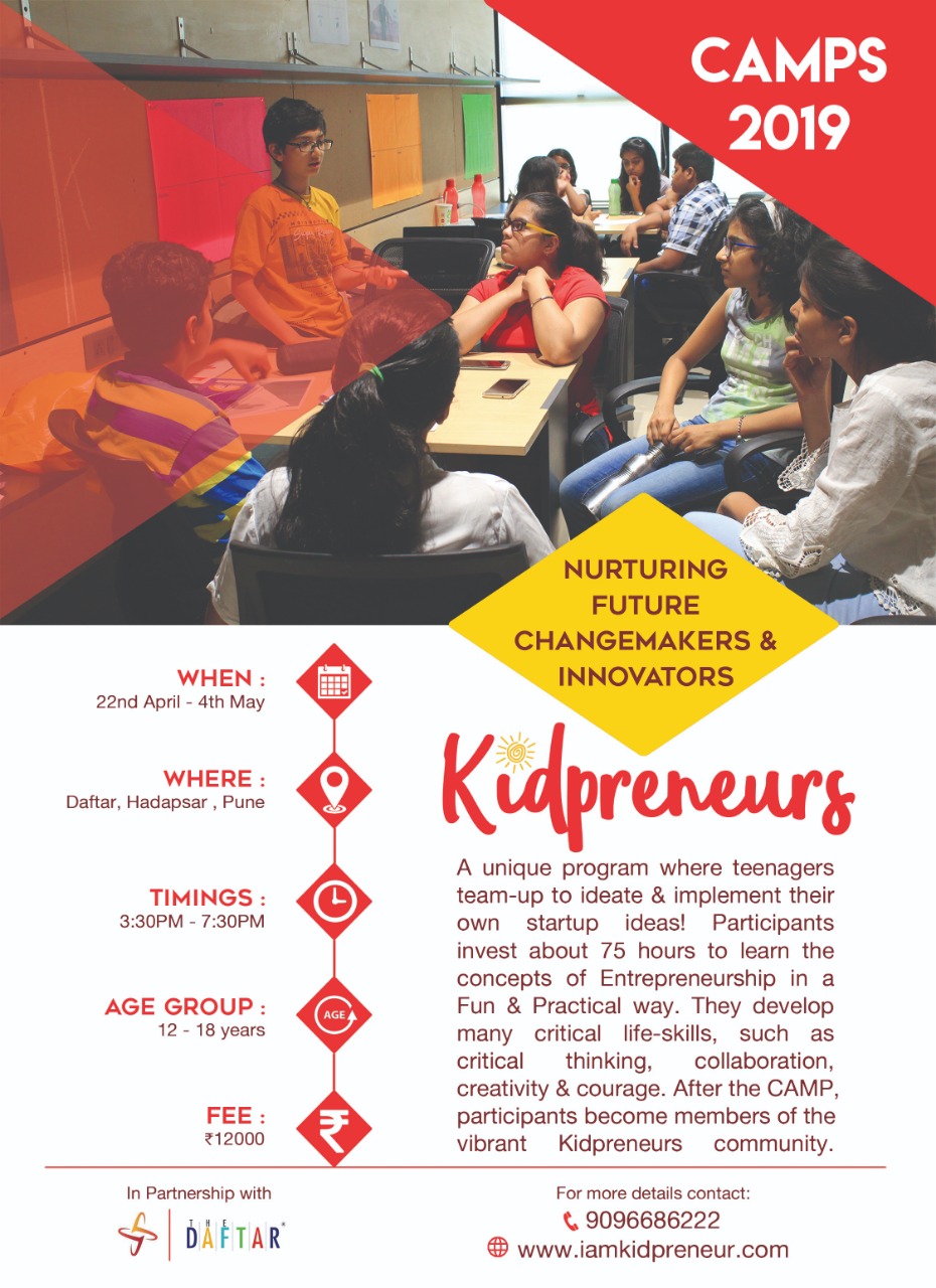 Kidpreneurs Camp - Evening, Pune, Maharashtra, India