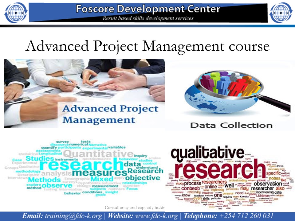 Advanced Project Management course, Nairobi, Kenya