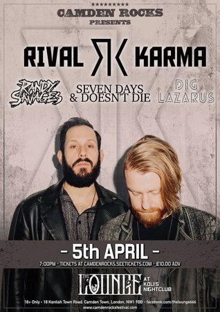 Rival Karma and more at The Lounge - Camden Rocks Presents, Greater London, London, United Kingdom