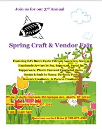 3rd Annual DJ's Dudes Vendor and Craft Fair for Cystic Fibrosis