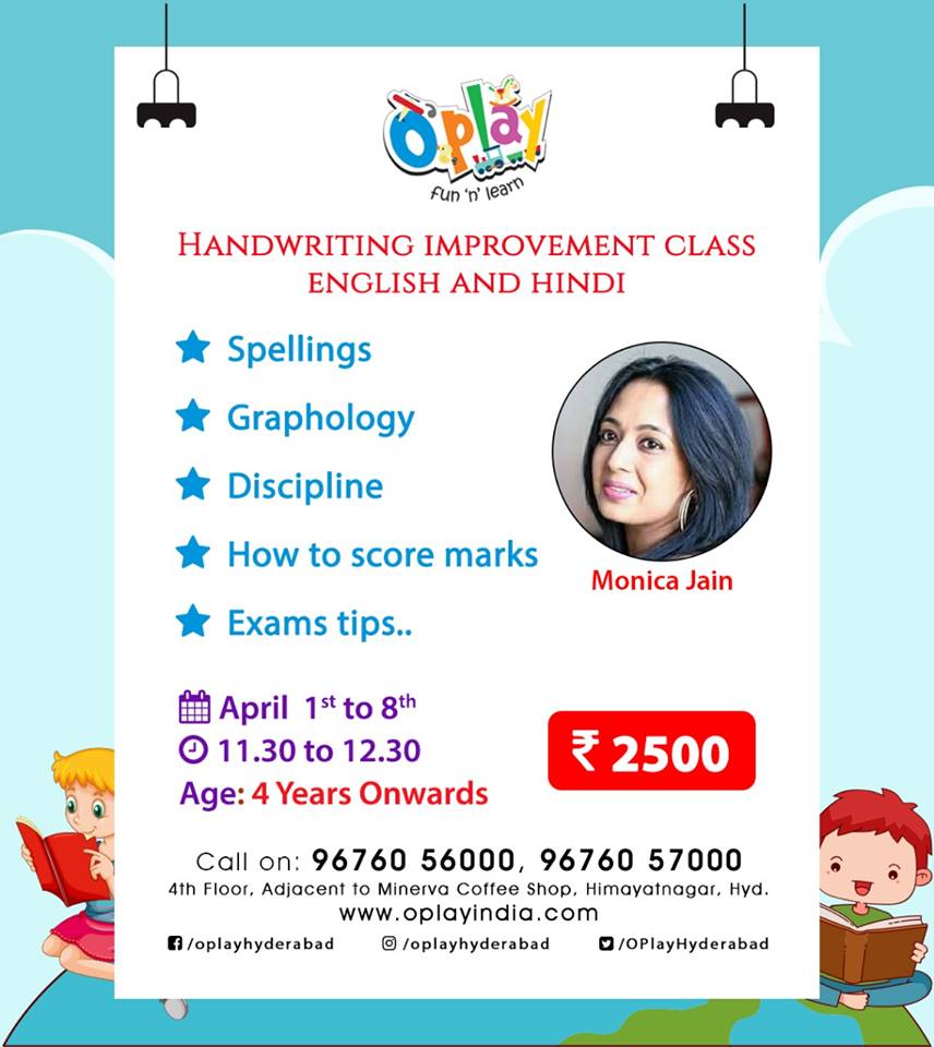 Handwriting Improvement Class English and Hindi, Hyderabad, Telangana, India