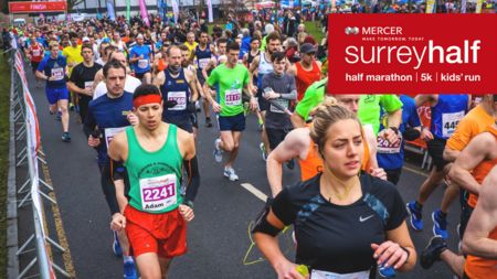 Mercer Surrey Half Marathon - 08 March 2020, Woking, Surrey, United Kingdom