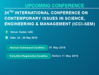 24th International Conference on Contemporary issues in Science, Engineering & Management (ICCI-SEM)
