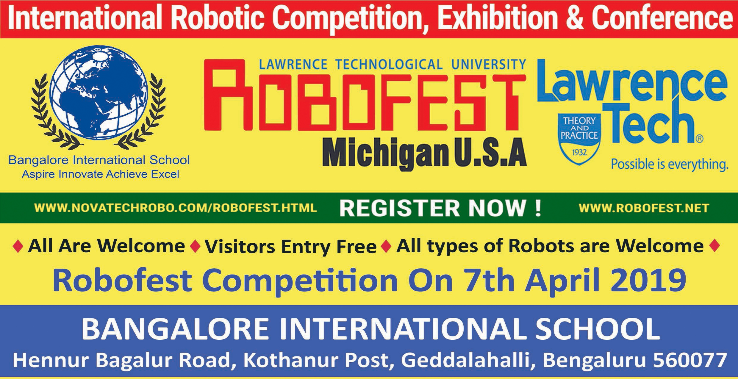 Robofest International Robotic Competition, Bangalore, Karnataka, India