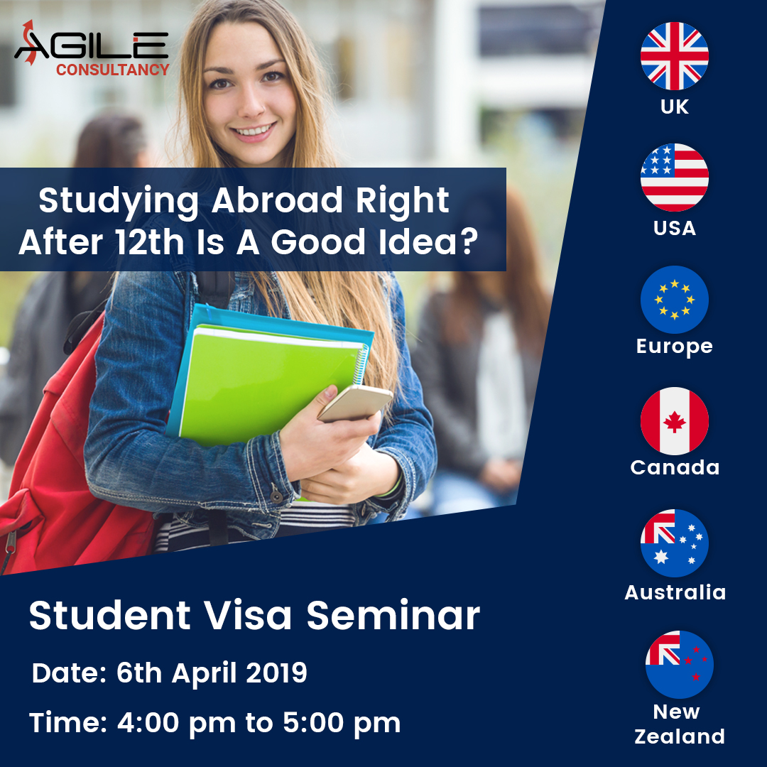 Attend Free Student Visa Seminar at Agile Visa Consultancy., Ahmedabad, Gujarat, India