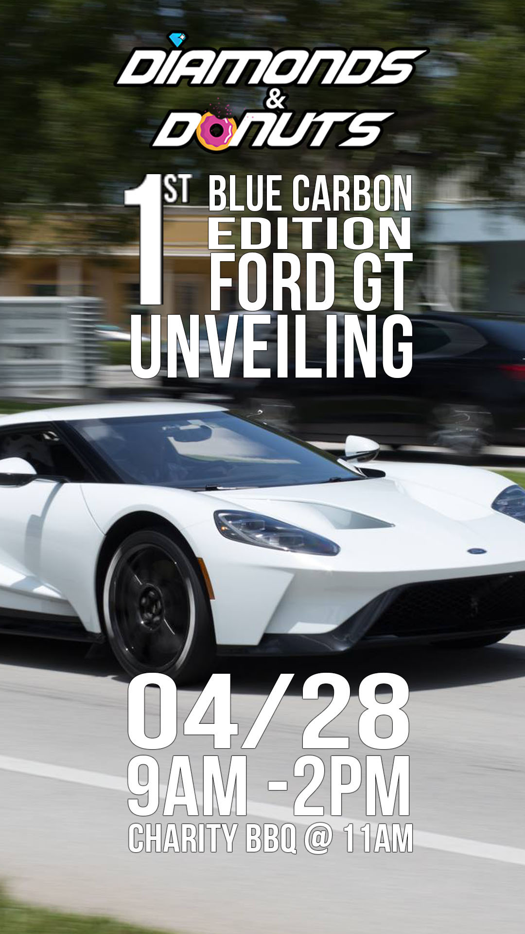Diamonds & Donuts Ford GT edition, Palm Beach, Florida, United States