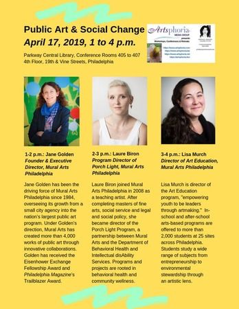 Artsphoria Media Group Presents "Public Art and Social Change", Philadelphia, Pennsylvania, United States