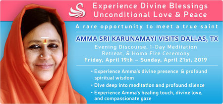 Amma Sri Karunamayi Visits Dallas, TX - Meditation Retreat 2019, Irving, Texas, United States