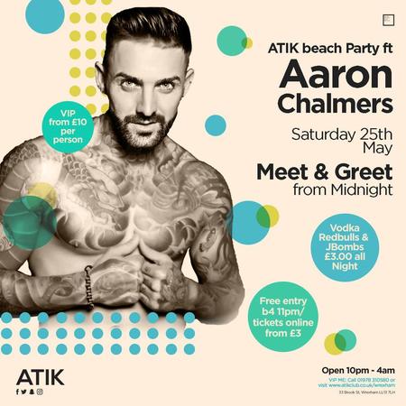 ATIK Beach Party ft. Aaron Chalmers, Wrexham, Wales, United Kingdom