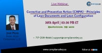 Corrective and Preventive Action (CAPA) - Principles of Lean Documents and Lean Configuration