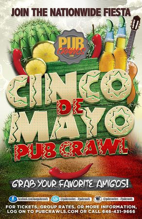 4th Annual Cinco de Mayo Pub Crawl Asbury Park - May 2019, Asbury Park, New Jersey, United States