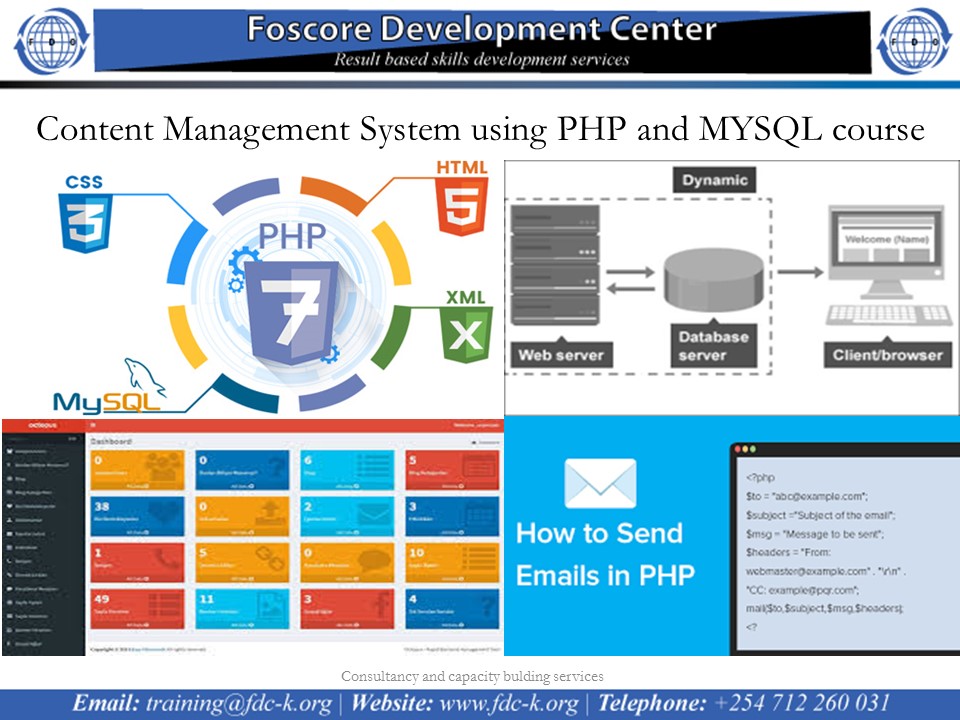 Content Management System using PHP and MYSQL course, Nairobi, Kenya