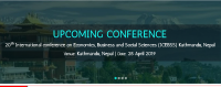 20th International conference on Economics, Business and Social Sciences (ICEBSS)