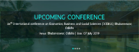 26th International conference on Economics, Business and Social Sciences (ICEBSS)
