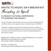 Spirits of the Red Sand Anzac Day Breakfast