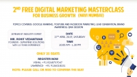2nd Free Digital Marketing Masterclass for Successful Business Growth