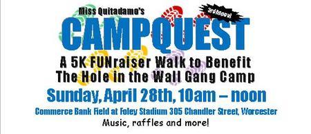CAMPQUEST 5K Walk to Benefit The Hole in the Wall Gang Camp, Worcester, Massachusetts, United States
