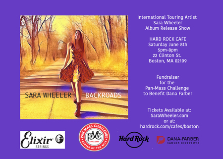 Sara Wheeler Album Release Show - Fundraiser for Pan-Mass Challenge, Boston, Massachusetts, United States