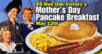 Red Oak Victory Mother's Day Pancake Breakfast, Sunday May 12