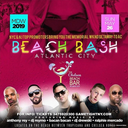 Hot97 Chelsea Beach Bar MDW Day Party in Atlantic City 2019, Atlantic, New Jersey, United States