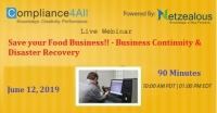 Food Business!! - Business Continuity & Disaster Recovery