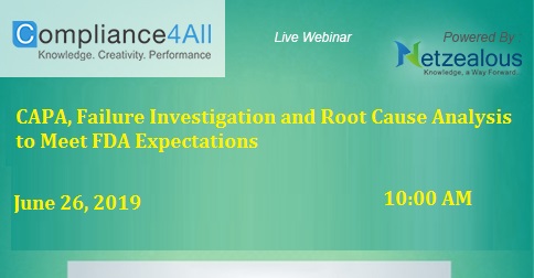 Investigation and Root Cause Analysis to Meet FDA Expectations, Fremont, California, United States