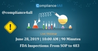 FDA Inspections: From SOP to 483 in (2019)