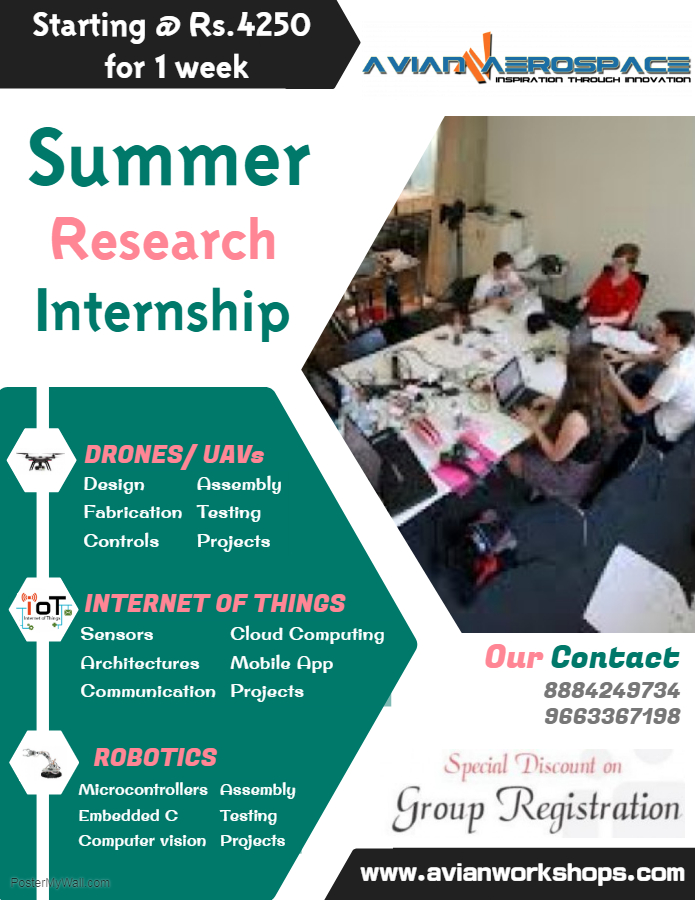 Summer Research Internship Cum Training Program, Bangalore, Karnataka, India