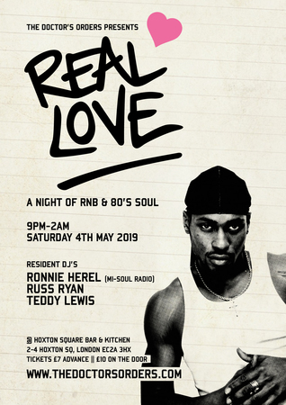 Real Love - A Night of RnB & 80's Soul, London, United States