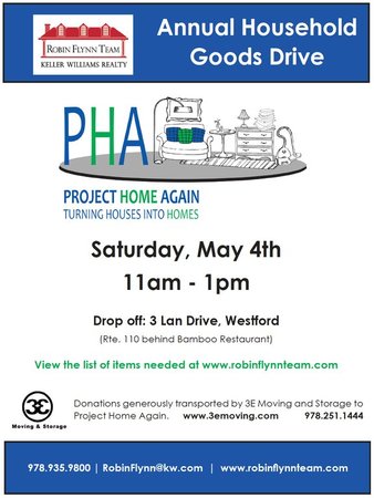 Project Home Again - Household Goods Collection, Westford, Massachusetts, United States