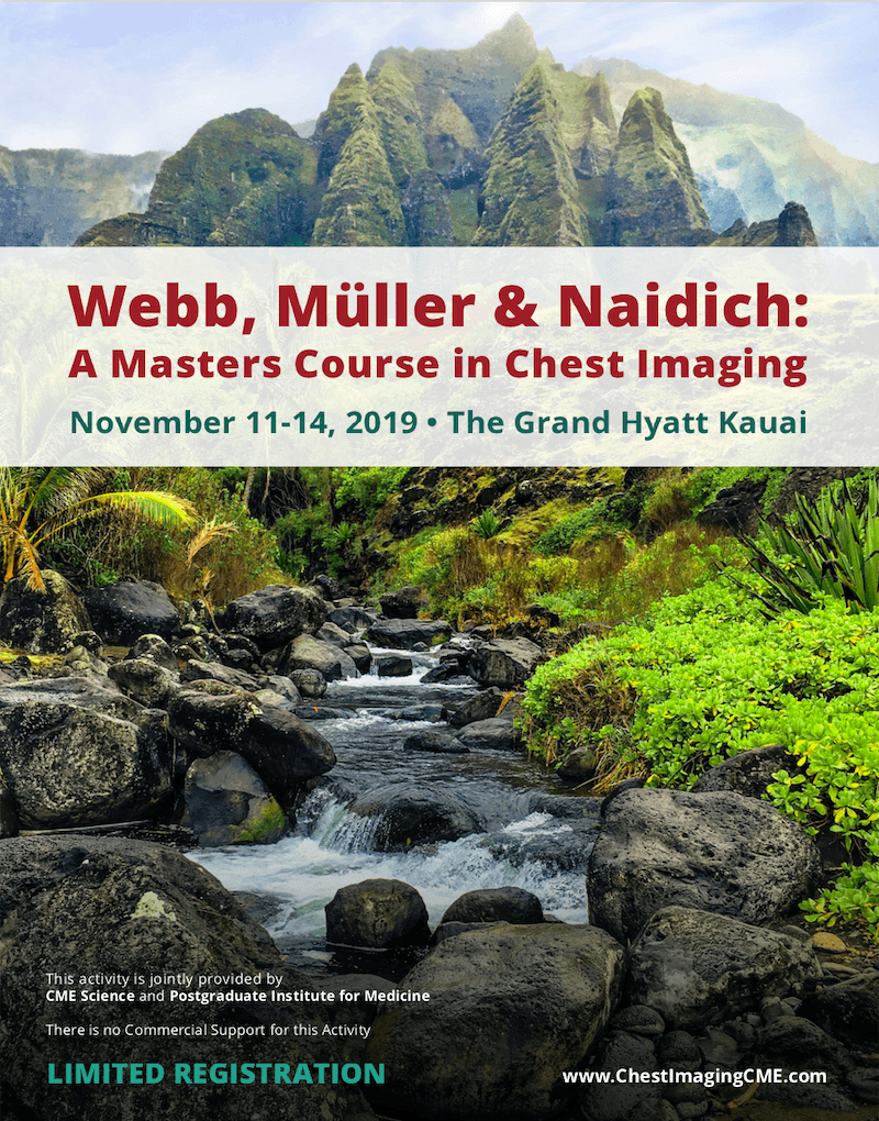 Webb, Muller and Naidich: A Masters Course in Chest Imaging, Koloa, Hawaii, United States