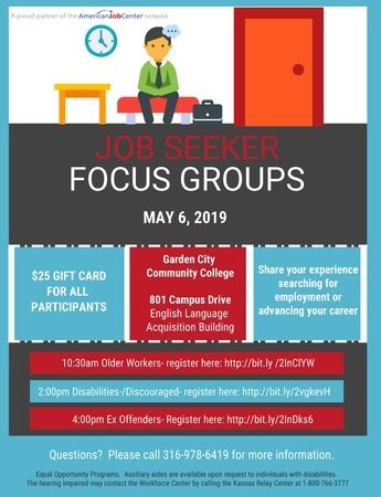 Job Seeker Focus Groups, Garden City, Kansas, United States