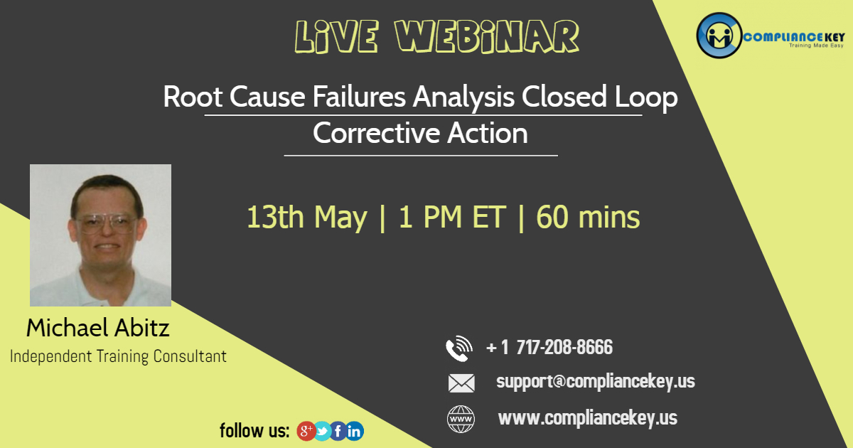 Root Cause Failures Analysis Closed Loop Corrective Action, Middletown, Delaware, United States