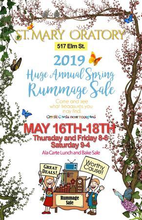 St. Mary Oratory Huge Annual Spring Rummage Sale  May 16-18 517 Elm Street, Rockford, Illinois, United States