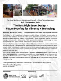 RAIC+CNV Best High Street Design-Future Proofing for Vibrancy+Technology