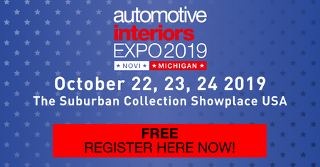 Automotive Interiors Expo USA 2019 - Novi, MI, USA - 22-24 October, Novi, Michigan, United States