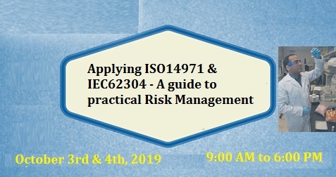 A guide to practical Risk Management - Applying ISO14971 and IEC62304, Philadelphia, Pennsylvania, United States