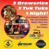 3 Craft Brews - 3 Tuk Tuks - 3 Hours - Lucky Tuk Tuk Craft Beer Shuttle