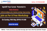 Sign Up For Free Workshop On Data Science Training-An Interactive Hour With Veteran Experts At Analytics Path On 19th May @ 10 AM, Hyderabad.