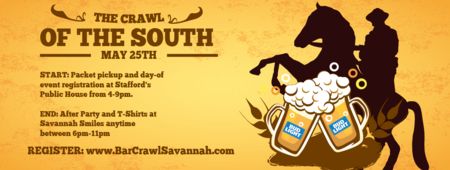 The Crawl of the South ~The South's LARGEST Bar Crawl, Savannah, Georgia, United States