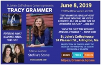Tracy Grammer, w/ Stefilia's Stone opening, June 8, St. John's Coffeehouse