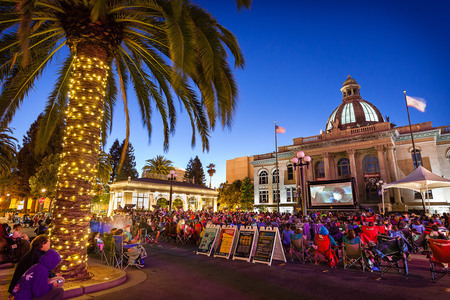 Movies on the Square 2019 in Redwood City, Redwood City, California, United States