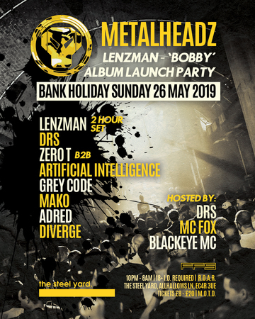 Metalheadz London - Lenzman, DRS, Zero T, London, United Kingdom