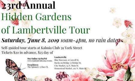 June 8 Hidden Gardens of Lambertville Tour, Lambertville, New Jersey, United States
