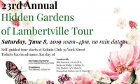 June 8 Hidden Gardens of Lambertville Tour