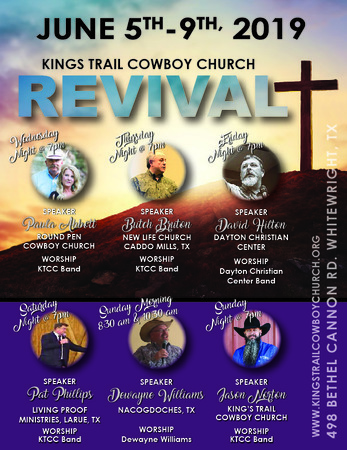 King's Trail Cowboy Church Revival, Whitewright, Texas, United States