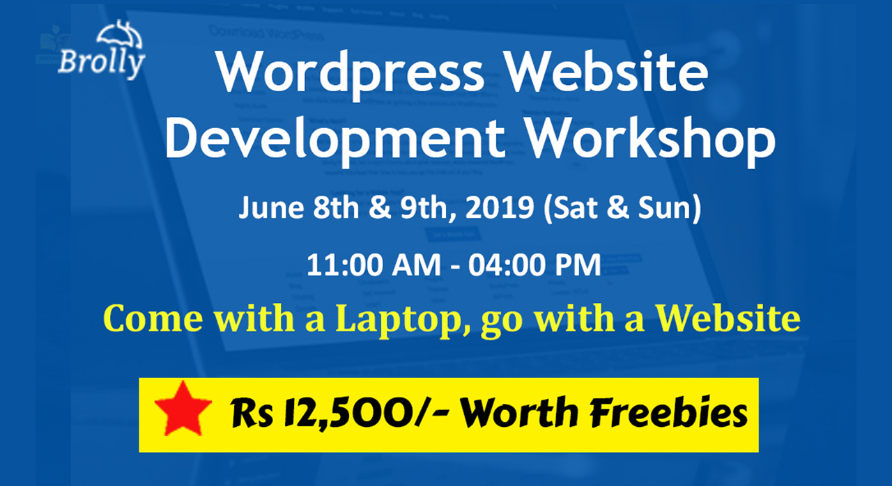 WordPress Website Development Workshop - Digital Brolly Madhapur, Hyderabad, Telangana, India