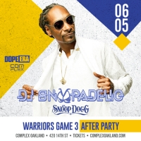 Snoop Dogg AKA DJ Snoopadelic LIVE - GAME 3 NBA FINALS AFTER PARTY in Oakland